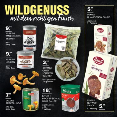 Prospekt Handelshof - Handelshof - Wildkatalog gültig ab 15.10. bis 31.12. - seite 21