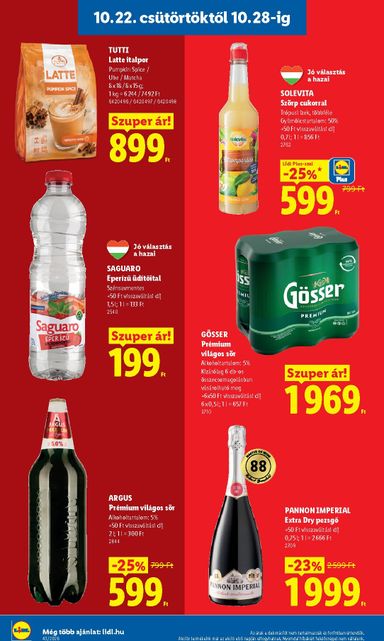 Akciós újság Lidl - Lidl érvényes 10.22.-tól 10.28.-ig - 18 oldal
