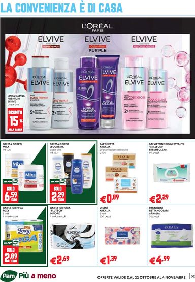 Volantino Pam - Pam - Occasioni Extra valido dal 22/10 al 04/11 - pagina 32