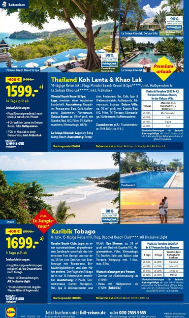 Prospekt Lidl - Lidl - Reise-Highlights gültig ab 28.10. bis 30.11. - seite 16