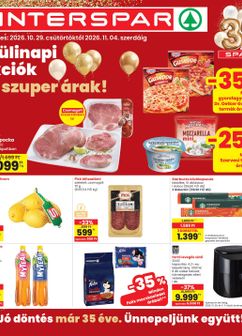 INTERSPAR akciós újság, érvényes csütörtöktől 10.29.