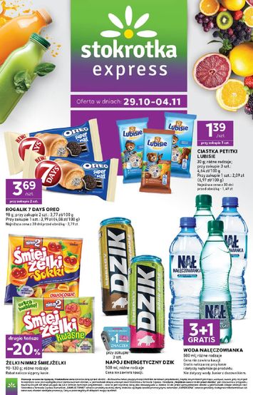 Gazetka Stokrotka - Stokrotka - Express od 29.10. do 04.11. - strona 1