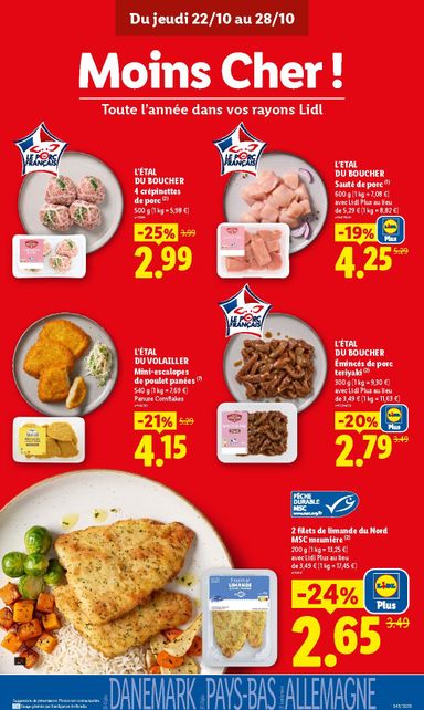 Catalogue Lidl - Lidl valable dès le 22/10 au 28/10 - page 11