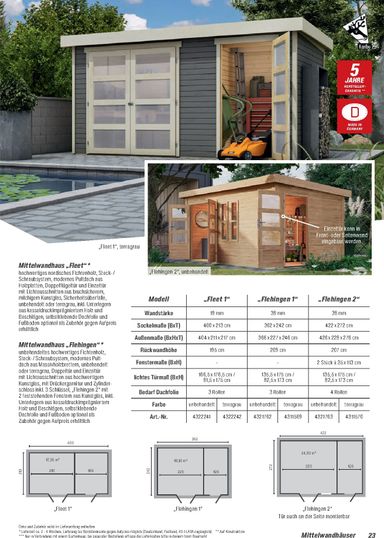 Prospekt toom - Toom - Gartenhäuser & Carports gültig ab 01.03. bis 31.12. - seite 23