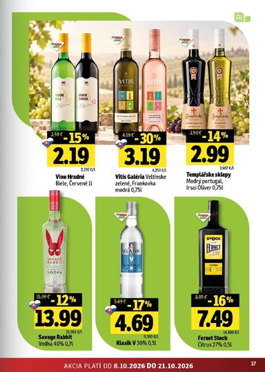 Leták FRESH - Fresh - Stredné a západné Slovensko od 08.10. do 21.10. - strana 37