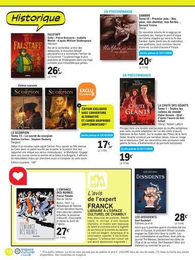 Catalogue E.Leclerc - E.Leclerc - Les BD à ne pas manquer valable dès le 13/10 au 05/12 - page 10