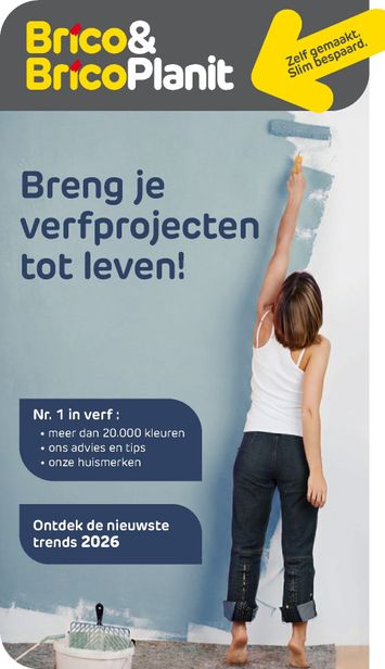 Folder Brico - Brico - Verf Magazine van 19/05 tot 31/12 - side 1