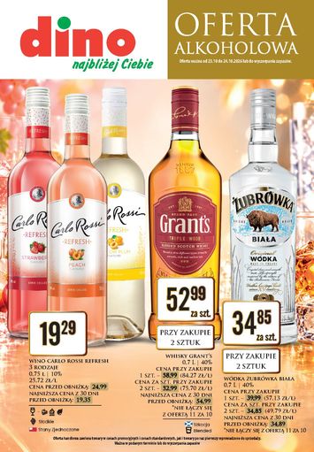 Gazetka Dino - Dino - Oferta alkoholowa od 23.10. do 24.10. - strona 1