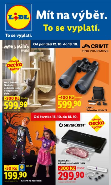 Leták Lidl - Lidl - Spotřební zboží od 12.10. do 18.10. - strana 1