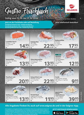 Prospekt Selgros - Selgros - Frischfisch gültig ab 12.10. bis 17.10. - seite 1