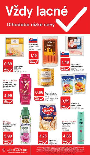 Leták Tesco - Tesco supermarket od 28.10. do 03.11. - strana 16