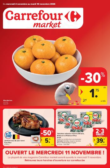 Folder Carrefour - Carrefour Market van 04/11 tot 10/11 - side 1