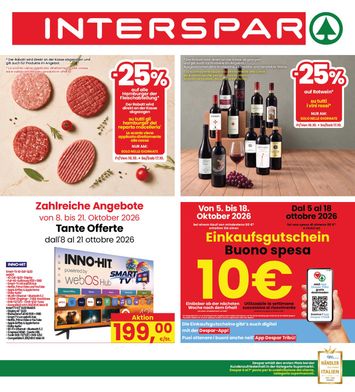 Volantino Interspar - INTERSPAR valido dal 08/10 al 21/10 - pagina 1