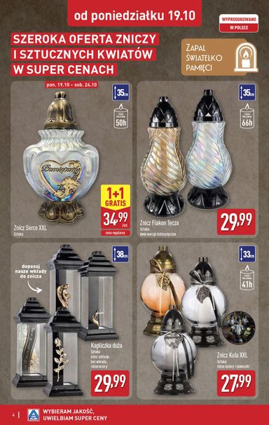 Gazetka ALDI - ALDI - Znicze i stroiki od 19.10. do 24.10. - strona 4