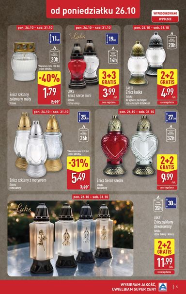 Gazetka ALDI - ALDI - Znicze i stroiki od 26.10. do 31.10. - strona 5