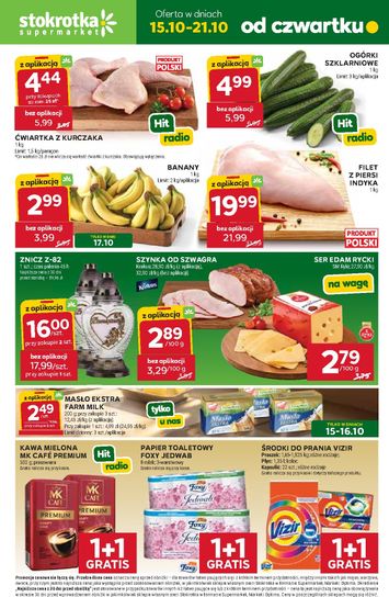 Gazetka Stokrotka - Stokrotka - Supermarket od 15.10. do 21.10. - strona 1