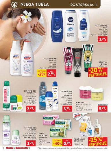Katalog SPAR - SPAR - Svježina, njega i sjaj u svakom kutku vrijedi od 21.10. do 10.11. - stranica 8