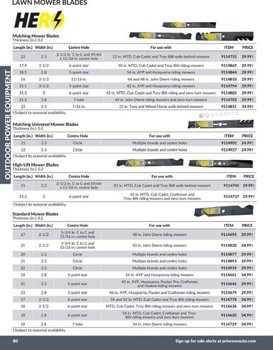 Flyer Princess Auto - Princess Auto - Outdoor Power Equipment valid since 04-21 until 12-31 - page 32