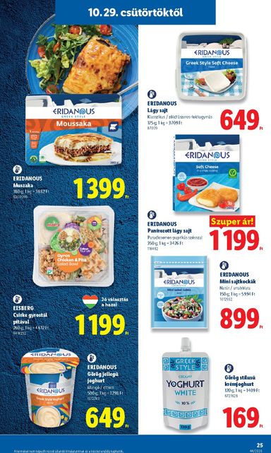 Akciós újság Lidl - Lidl érvényes 10.29.-tól 11.04.-ig - 25 oldal