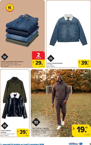 Folder Carrefour - Carrefour - Textile d'automne van 21/10 tot 02/11 - side 3