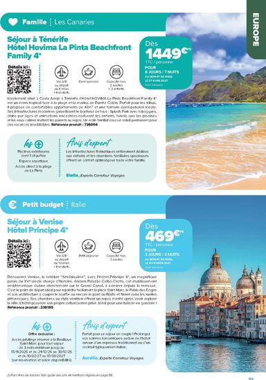 Catalogue Carrefour - Carrefour - Séjours & Circuits valable dès le 14/08 au 31/03 - page 53