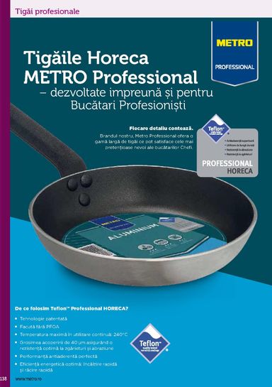 Catalogul Metro - Metro - Echipamente Profesionale pentru HoReCa de la 01.01. până la 31.12. - pagina 138
