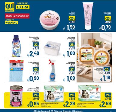 Volantino Qui discount - Qui discount valido dal 20/10 al 01/11 - pagina 15