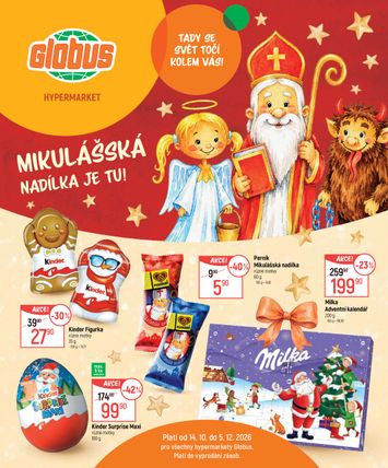 Leták Globus - Globus - Mikuláš od 14.10. do 05.12. - strana 1