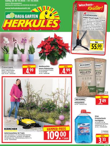 Prospekt Herkules - Herkules - Bau & Garten gültig ab 26.10. bis 31.10. - seite 1