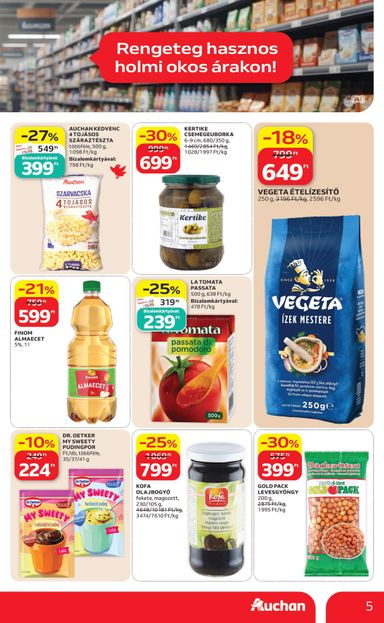 Akciós újság Auchan - Auchan - Filléres ajánlataink érvényes 10.29.-tól 11.04.-ig - 5 oldal