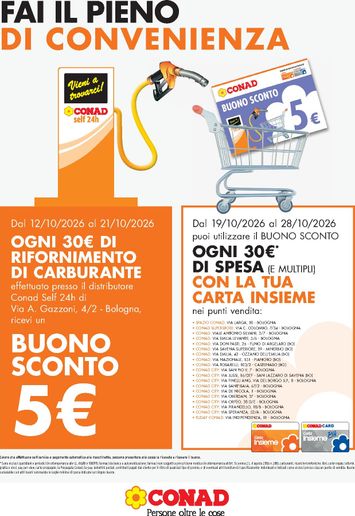 Volantino Spazio Conad - Spazio Conad - Fai il pieno di convenienza valido dal 12/10 al 28/10 - pagina 1