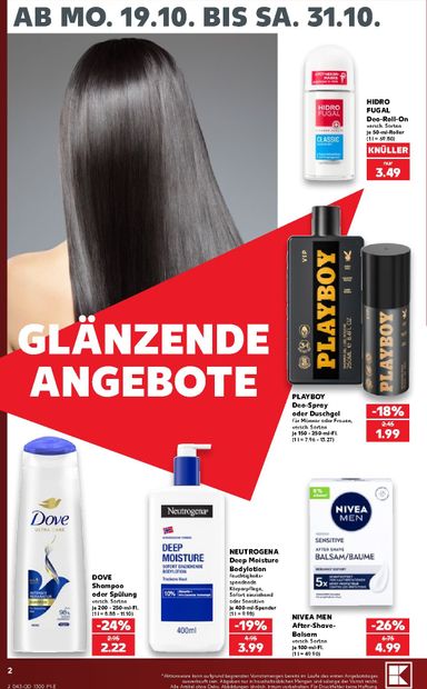 Leták Kaufland Německo - Kaufland Německo - Drogerie od 19.10. do 31.10. - strana 2