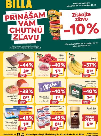 Leták Billa - Billa od 21.10. do 27.10. - strana 1