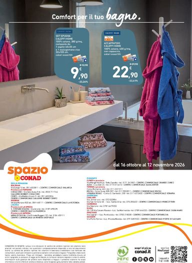 Volantino Spazio Conad - Spazio Conad - Speciale Casa Calda valido dal 16/10 al 12/11 - pagina 16
