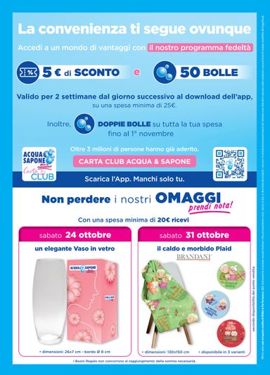 Volantino Acqua e Sapone - Acqua e Sapone - Nuova Apertura Roma valido dal 21/10 al 01/11 - pagina 8