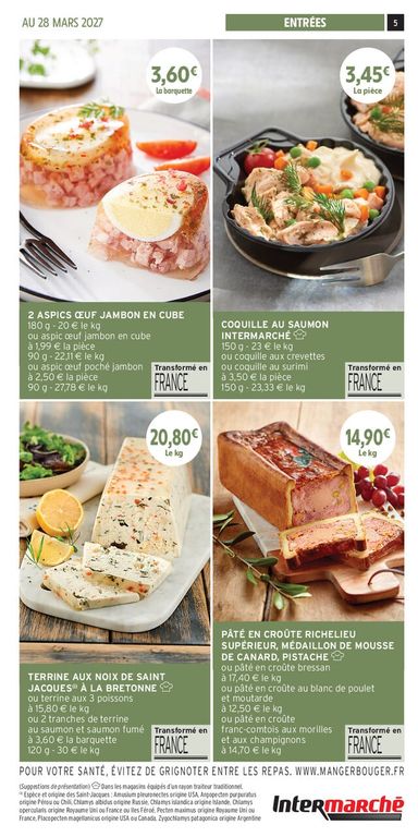 Catalogue Intermarché - Intermarché - Les Menus Traiteur valable dès le 06/10 au 28/03 - page 5