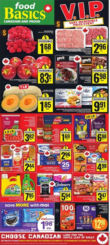 Flyer Food Basics - Food Basics valid since 10-15 until 10-21 - page 1