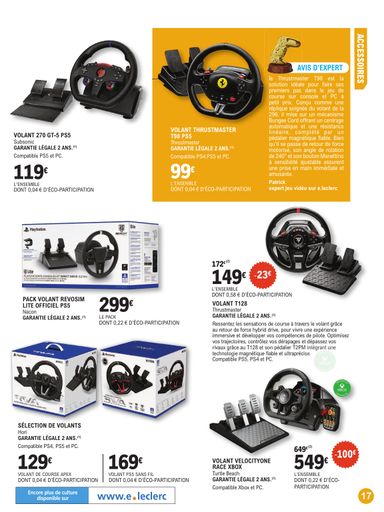 Catalogue E.Leclerc - E.Leclerc - Le guide jeu vidéo valable dès le 20/10 au 07/11 - page 17