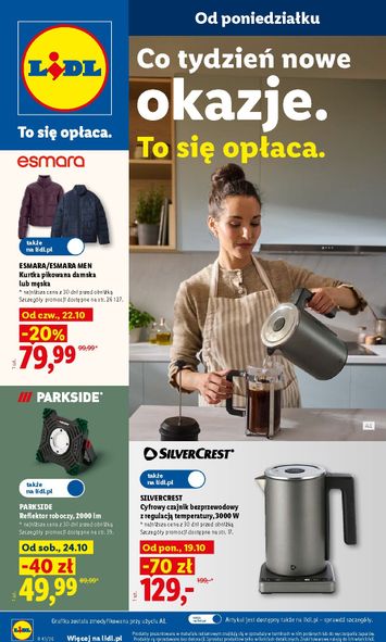 Gazetka Lidl - Lidl - Okazje od 19.10. do 24.10. - strona 1