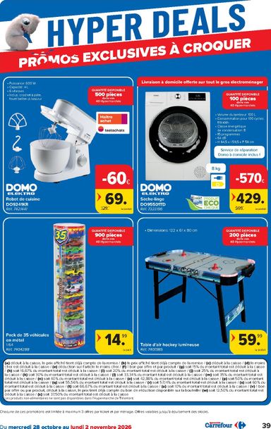 Folder Carrefour - Carrefour Hypermarchés van 28/10 tot 09/11 - side 39