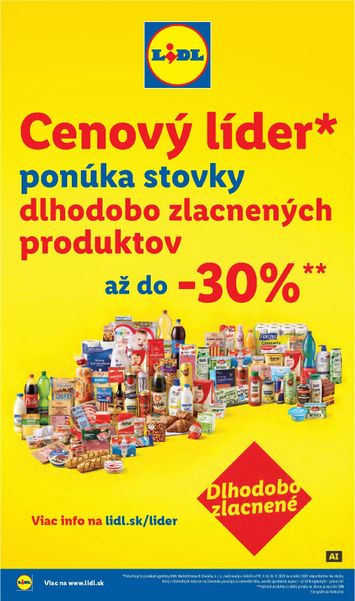 Leták Lidl - Lidl - Dlhodobo zlacnené od 03.07. do 31.12. - strana 1