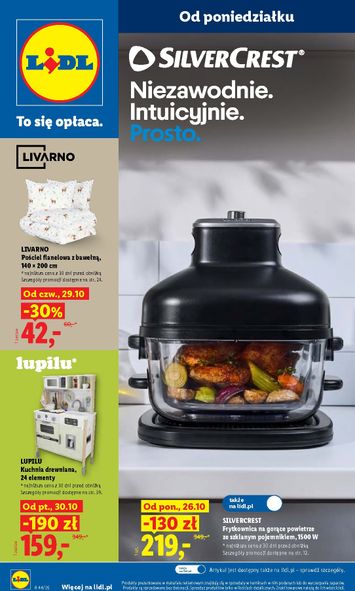 Leták Lidl Polsko - Lidl Polsko - Katalog Okazji od 26.10. do 31.10. - strana 1