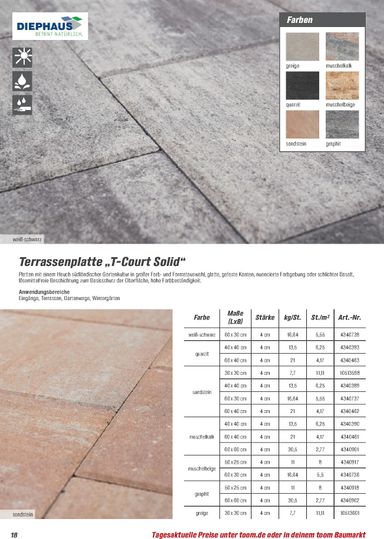 Prospekt toom - Toom - Gartenbaustoffe gültig ab 01.03. bis 31.12. - seite 18