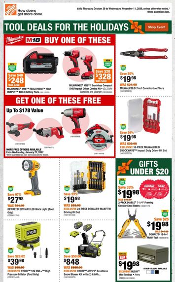 Flyer Home Depot - Home Depot valid since 10-29 until 11-11 - page 1