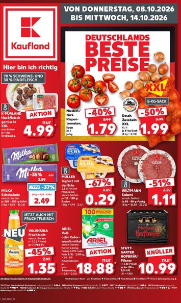 Folder Kaufland DE - Kaufland DE van 08-10 tot 14-10 - side 1