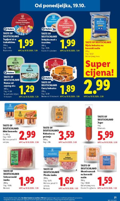 Katalog Lidl - Lidl vrijedi od 19.10. do 25.10. - stranica 21