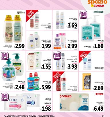 Volantino Spazio Conad - Spazio Conad - Roma valido dal 30/10 al 12/11 - pagina 21