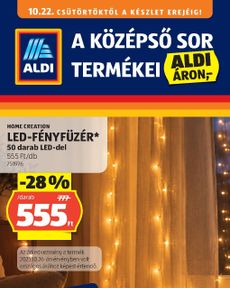 Aldi - Középső sor termékei