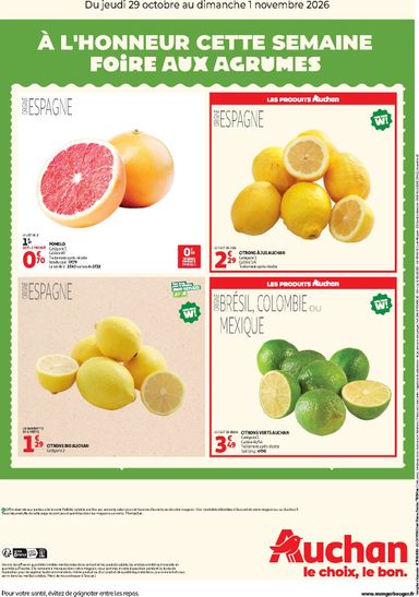 Folder Auchan - Auchan - Foire aux agrumes van 29/10 tot 01/11 - side 2