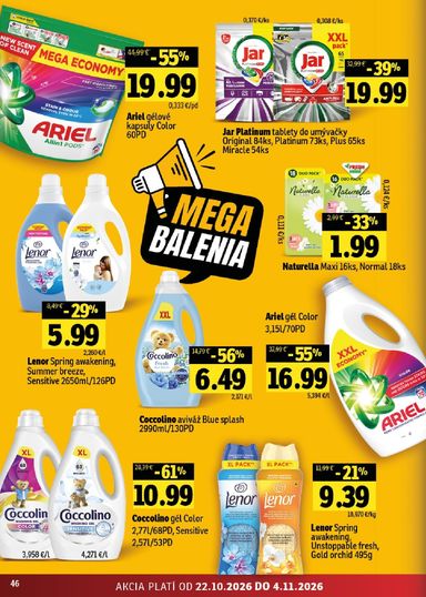 Leták FRESH - Fresh Východné Slovensko od 22.10. do 04.11. - strana 46